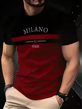New Men's Fashion Light Luxury Trendy 3D Print Quick-Dry T-Shirt for Daily Wear, Soft and Breathable for Outdoor Activities